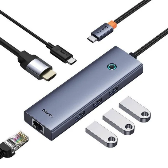 Baseus UltraJoy Series 6-Port HUB AIR - Space Grey
